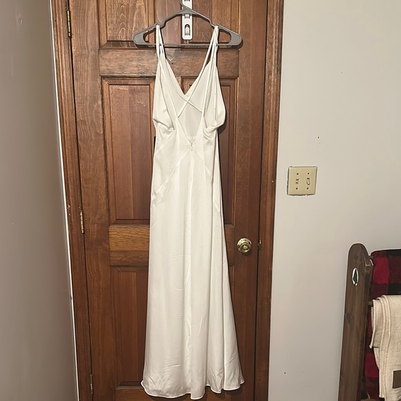 Lulu's White Spaghetti Strap Maxi Dress - Picture 5 of 8